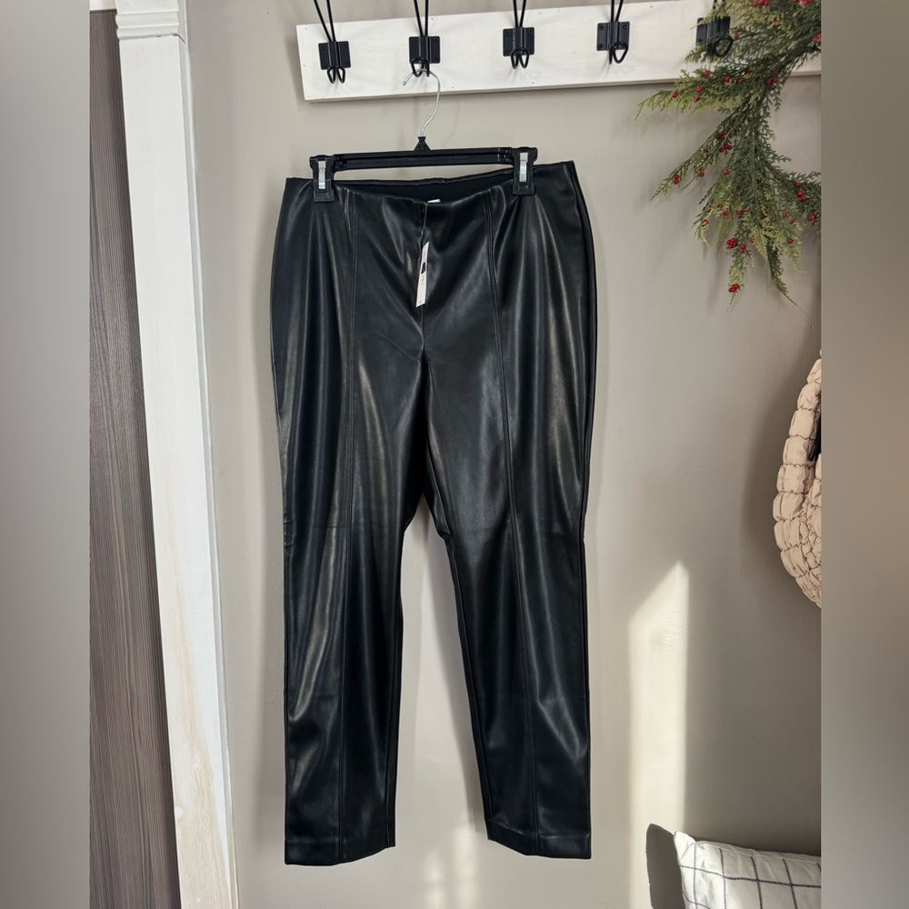 J. Jill Black Leather Pants